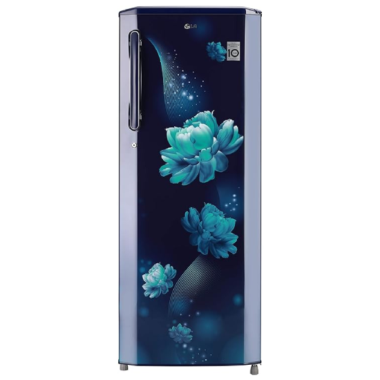 LG 261 L 3 Star Inverter Direct Cool Single Door Refrigerator, Shiny Steel, Fast Ice Making , Gross Volume- 270 L)